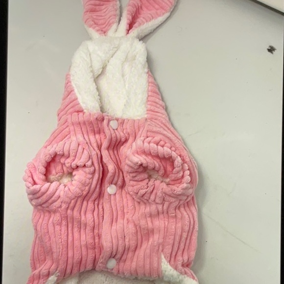 NWT fleece lined dog hoodie with rabbit ears, size L - Picture 2 of 6